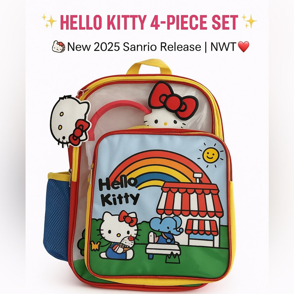 Hello Kitty Backpack Set - 4-Piece Reflective | 2025 Sanrio 💝 - Picture 6 of 7